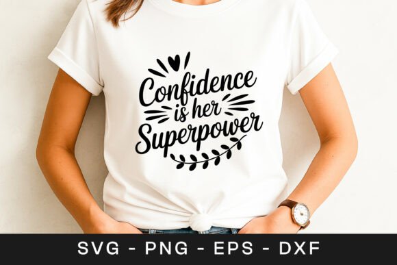 Confidence is Her Superpower Quote SVG Graphics and Crafts Review