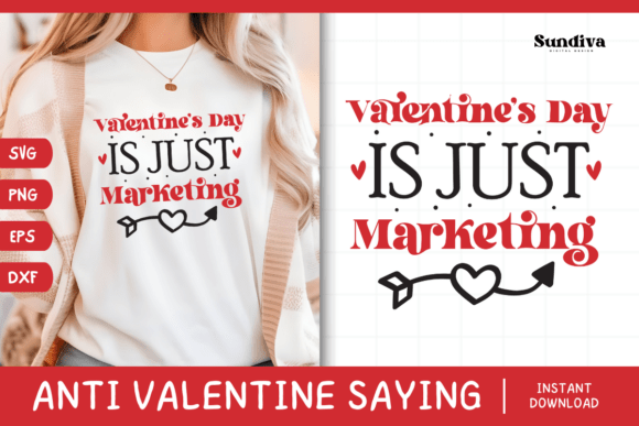 Funny Anti Valentine s Day Quote SVG 18 for Graphics and Crafts