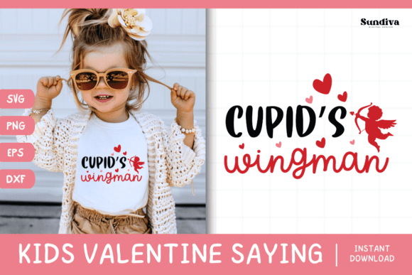 Kids Valentine s Day Quote SVG 15 for Graphics and Crafts