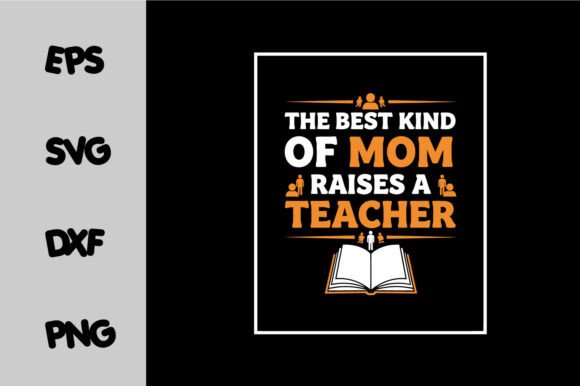 Teacher Mom Quote SVG Retro Design for Graphics & Crafts